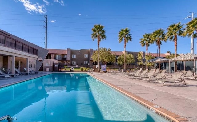 pool featuring a patio