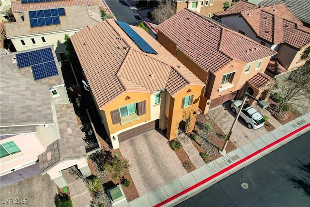 drone / aerial view featuring a residential view