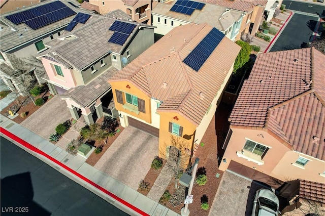 birds eye view of property featuring a residential view