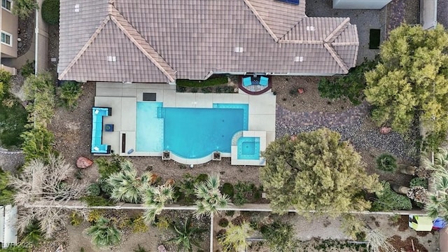 birds eye view of property