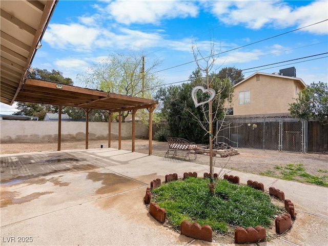 view of patio / terrace with fence