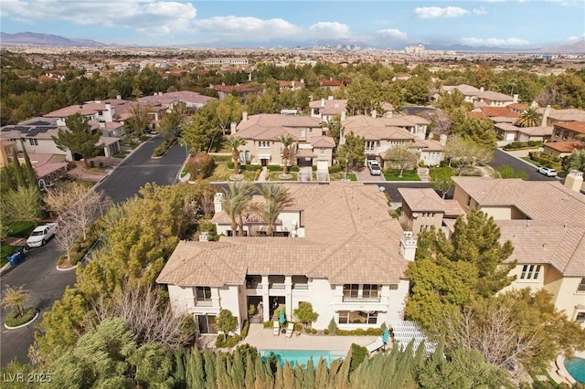 aerial view featuring a residential view