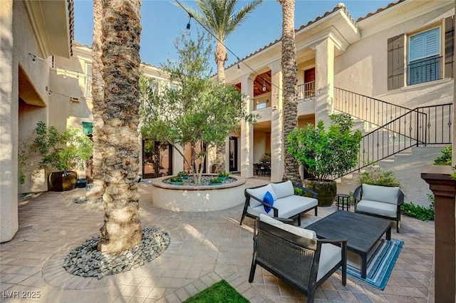 3863 Glasgow Green Dr, Las Vegas, NV 89141 - view of patio with an outdoor living space