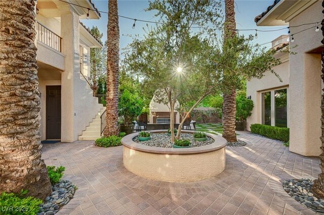3863 Glasgow Green Dr, Las Vegas, NV 89141 - view of property's community with a patio and stairway