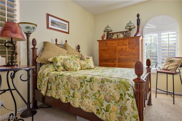 bedroom featuring carpet flooring