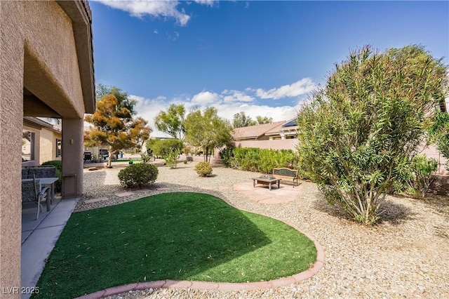 view of yard with a patio