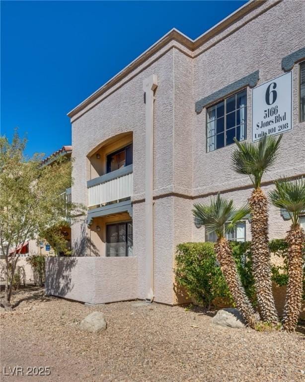 view of home's exterior featuring stucco siding