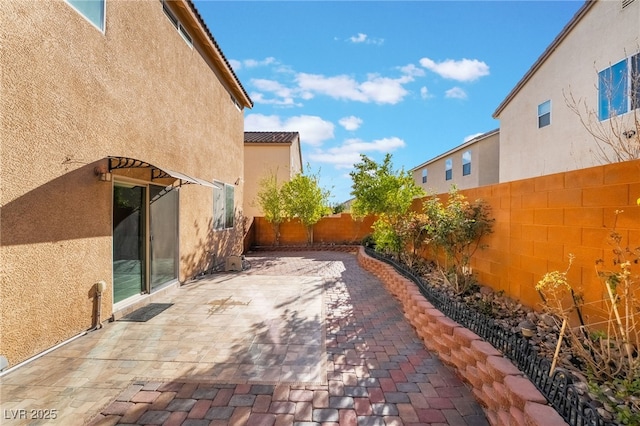 view of patio / terrace with a fenced backyard