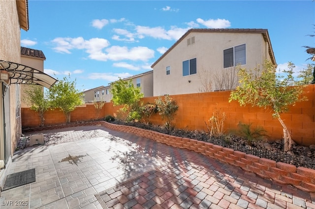 view of patio / terrace with a fenced backyard