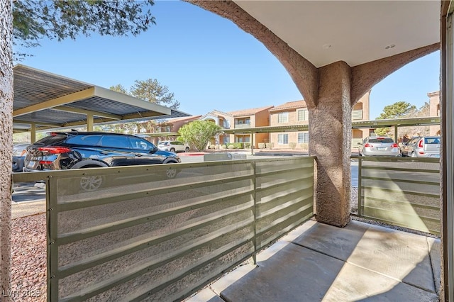 exterior space featuring a residential view