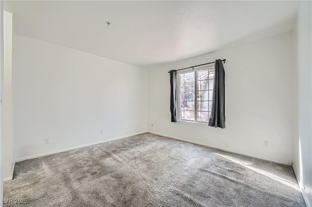 unfurnished room featuring carpet