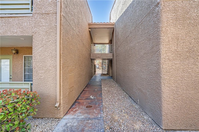 view of property exterior featuring stucco siding