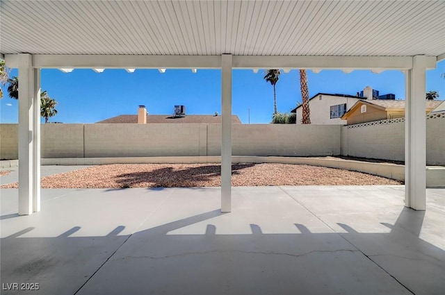 view of patio / terrace with a fenced backyard