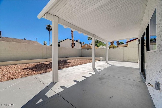 view of patio / terrace featuring a fenced backyard