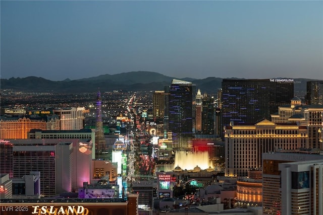 view of city with a mountain view