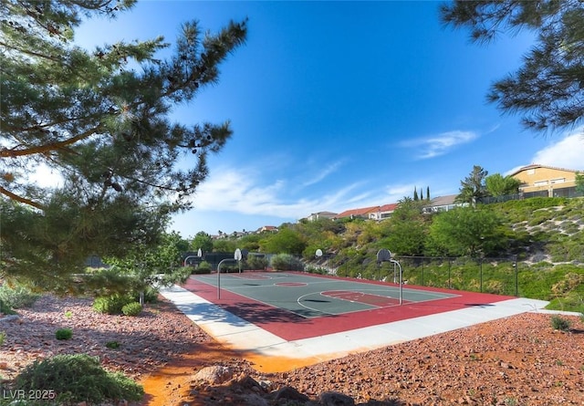 view of basketball court with community basketball court