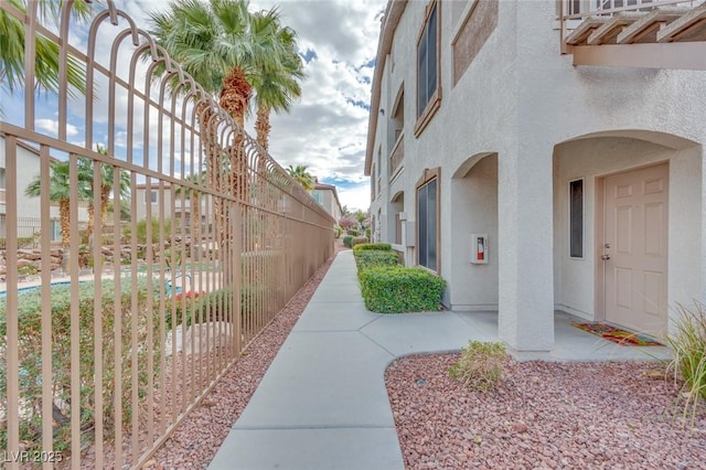 view of property exterior featuring stucco siding