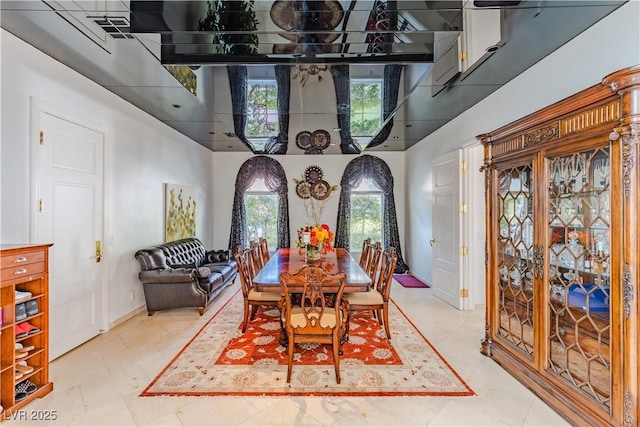 dining area featuring plenty of natural light