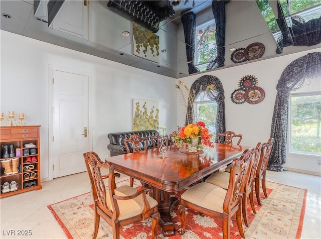 view of dining area