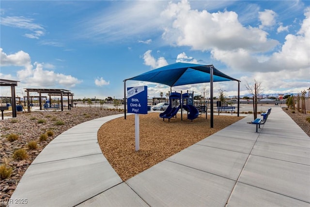 view of community playground