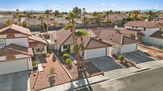 drone / aerial view with a residential view