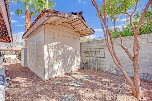 3681 S Rosecrest Cir, Las Vegas, NV 89121 - view of shed with a fenced backyard