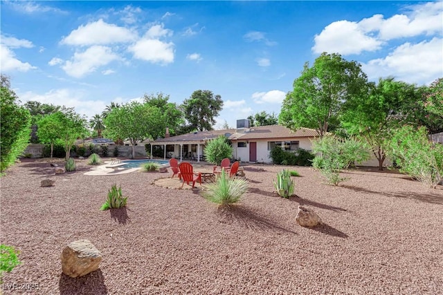 3681 S Rosecrest Cir, Las Vegas, NV 89121 - rear view of property featuring a patio area and a fenced backyard