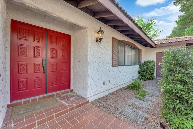 3681 S Rosecrest Cir, Las Vegas, NV 89121 - doorway to property with stucco siding