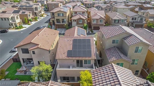 bird's eye view featuring a residential view