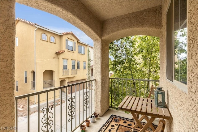 view of balcony