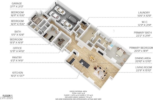 515 Serenity Point Dr, Henderson, NV 89012 - floor plan / room layout