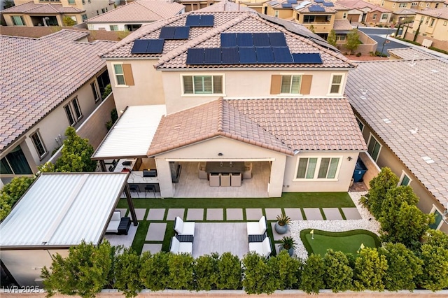 aerial view featuring a residential view