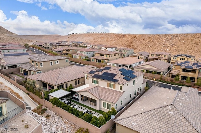 drone / aerial view featuring a residential view