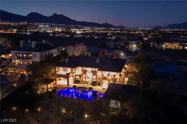 pool featuring a mountain view