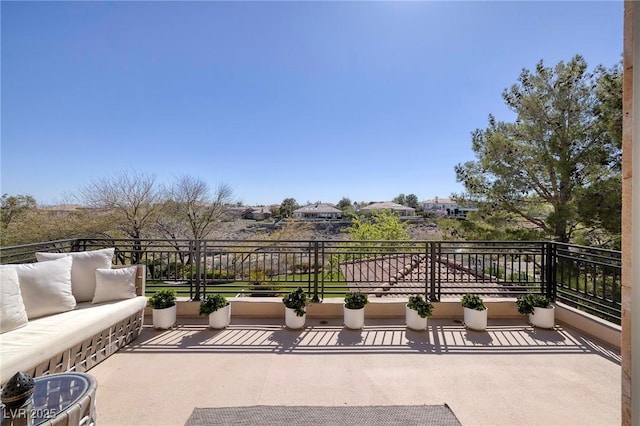 9801 Orient Express Ct, Las Vegas, NV 89145 - view of patio with a balcony
