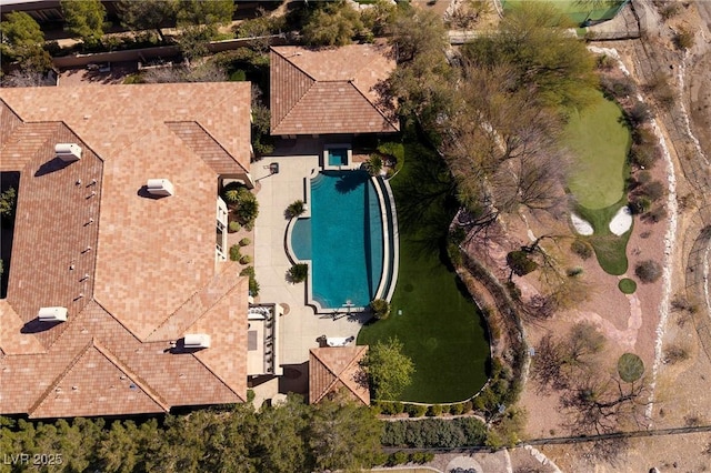 9801 Orient Express Ct, Las Vegas, NV 89145 - birds eye view of property