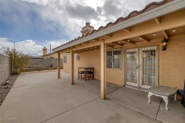 view of patio / terrace featuring a fenced backyard