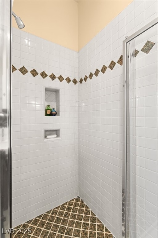 full bathroom with a stall shower