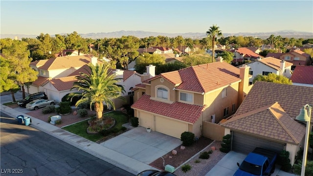 birds eye view of property featuring a residential view