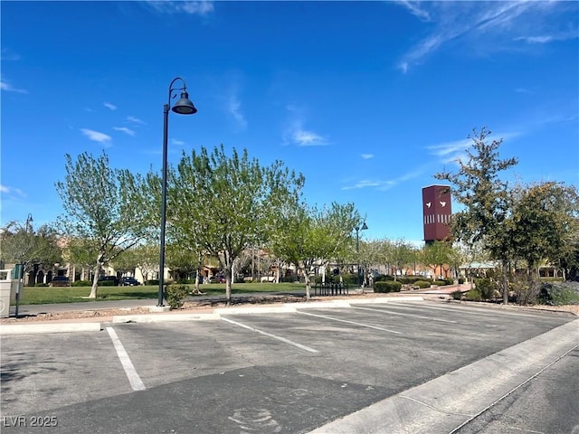 view of uncovered parking lot