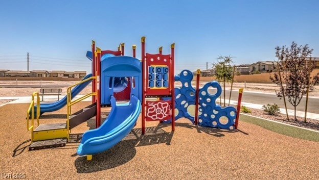 view of community jungle gym