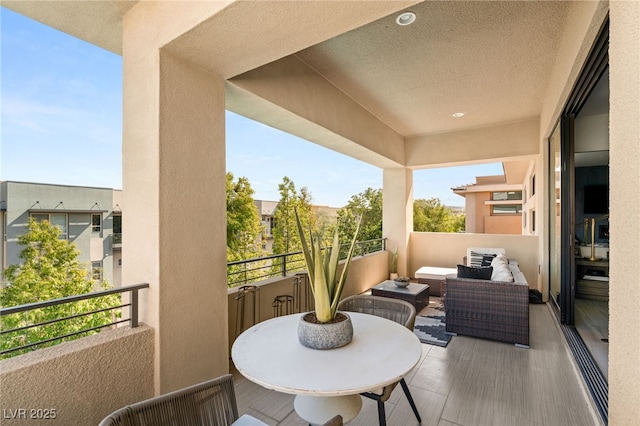 balcony with outdoor lounge area