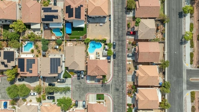 bird's eye view featuring a residential view