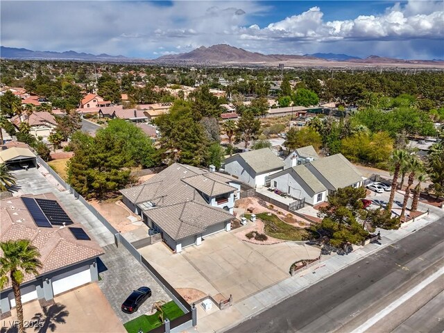 3710 E Oquendo Rd, Las Vegas, NV 89120 - aerial perspective of suburban area with a mountainous background