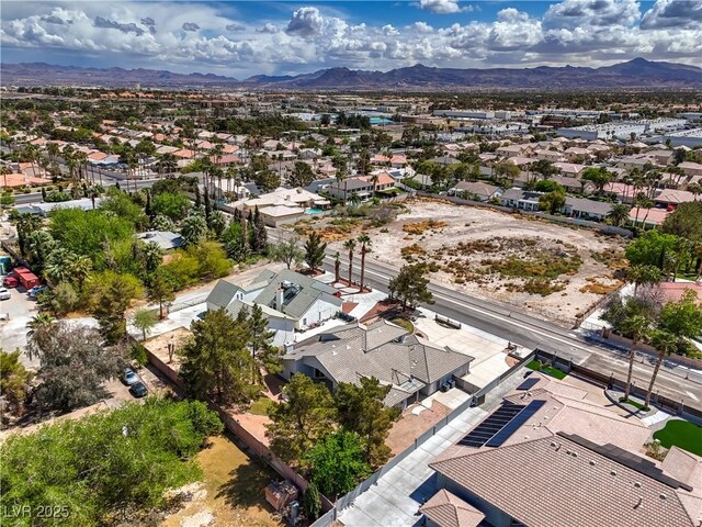3710 E Oquendo Rd, Las Vegas, NV 89120 - aerial perspective of suburban area featuring mountains
