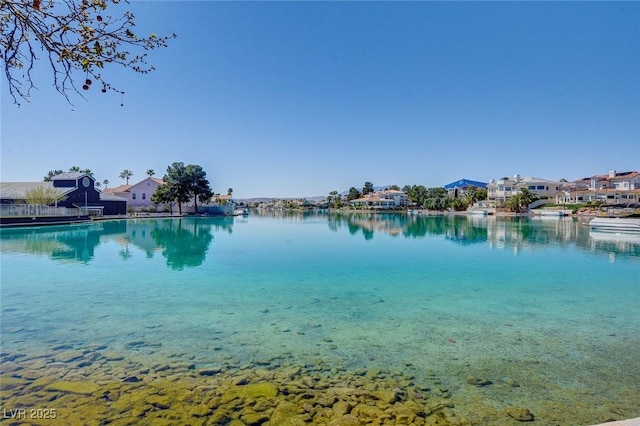 water view with a residential view