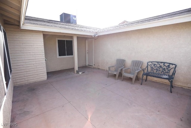 view of patio with central air condition unit