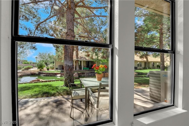 view of doorway to outside