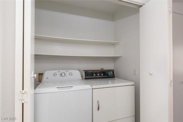 laundry area featuring laundry area and washing machine and dryer