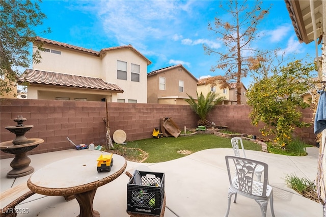6177 W Cougar Ave, Las Vegas, NV 89139 - view of patio / terrace with a fenced backyard